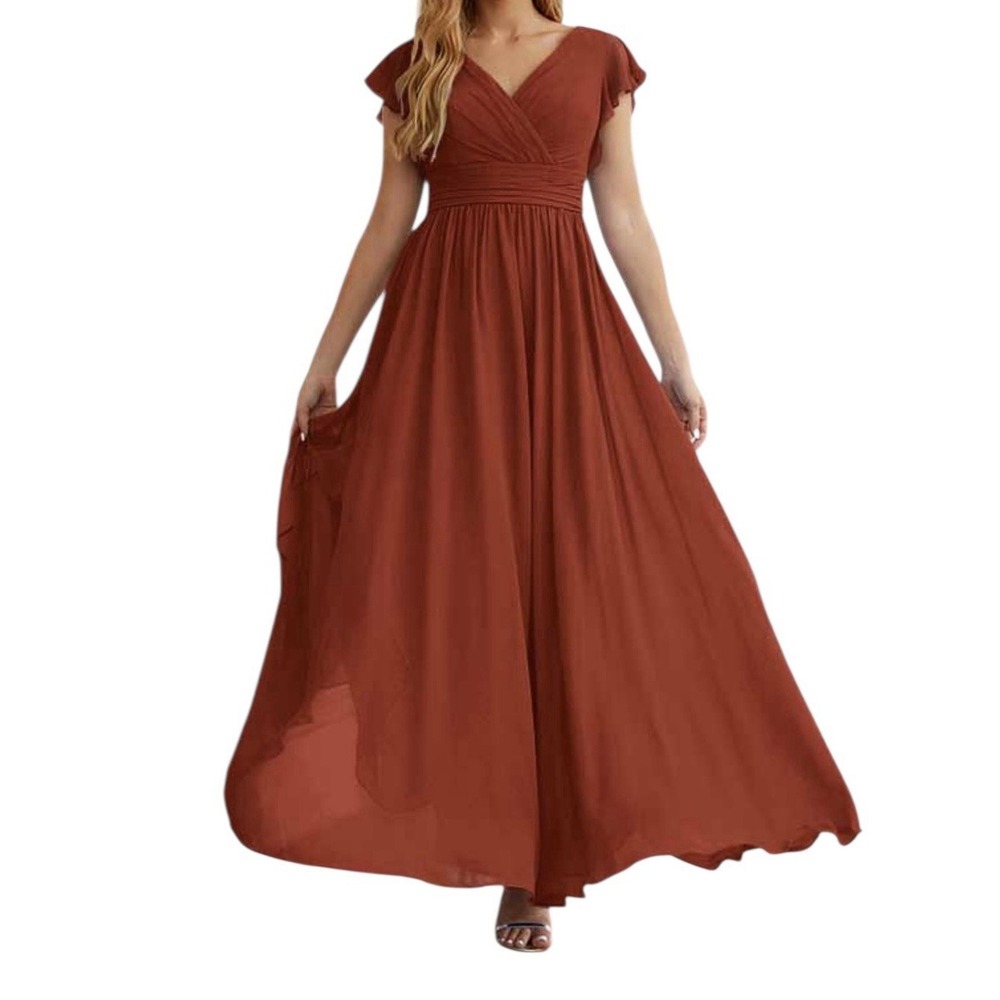 V NAIX Maxi Dress Women's Size 6 Formal Party Wedding Gown Evening New